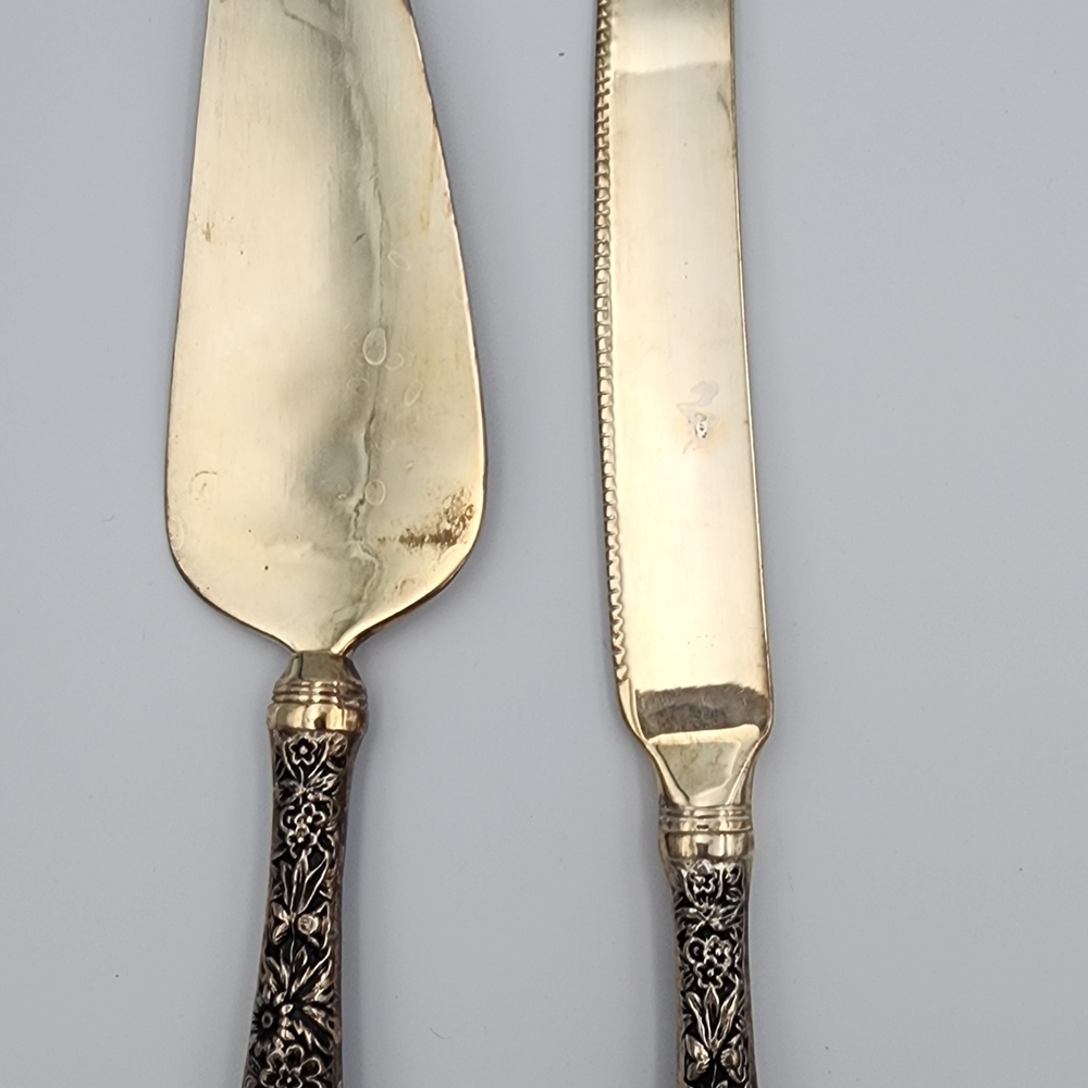 Godinger Gold and Black Serving Utensils